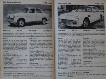 "Motorkatalog - 100 Autos" Automobile-Yearbook 1958 (6320)